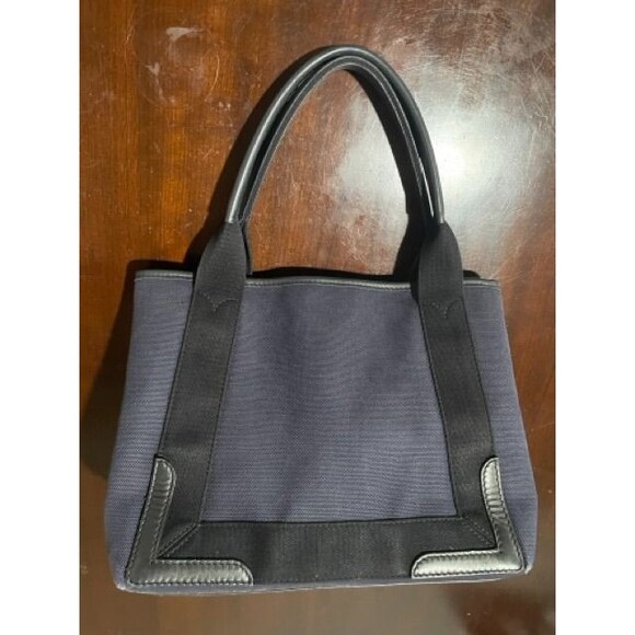 Balenciaga Canvas Navy Cabas Tote Bag - Picture 2 of 11
